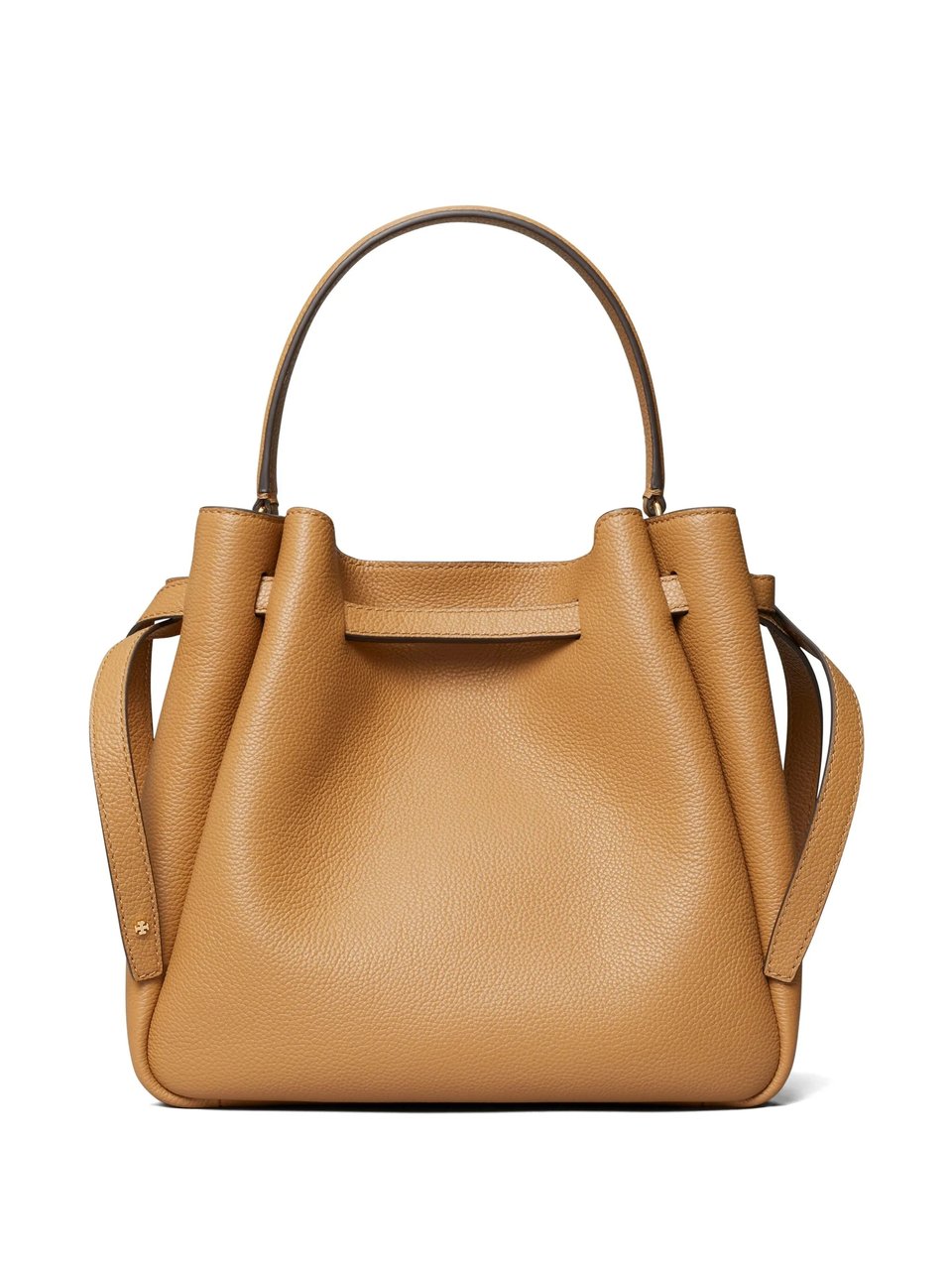 Tory Burch Brown Romy Textured Leather Bucket Bag Bruin