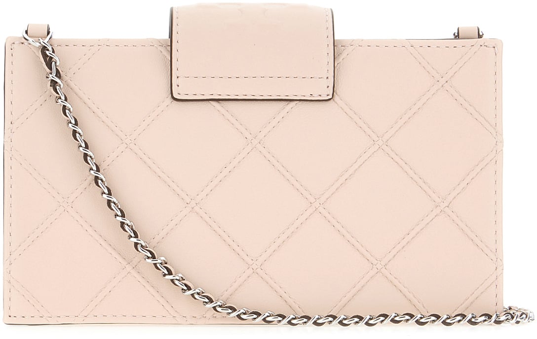 Tory Burch Tory Burch Powder pink leather Fleming crossbody bag Roze