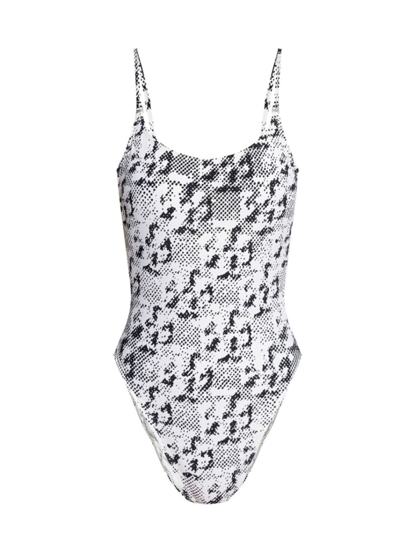 Tory Burch "Gemini Link" One-Piece Swimsuit Wit