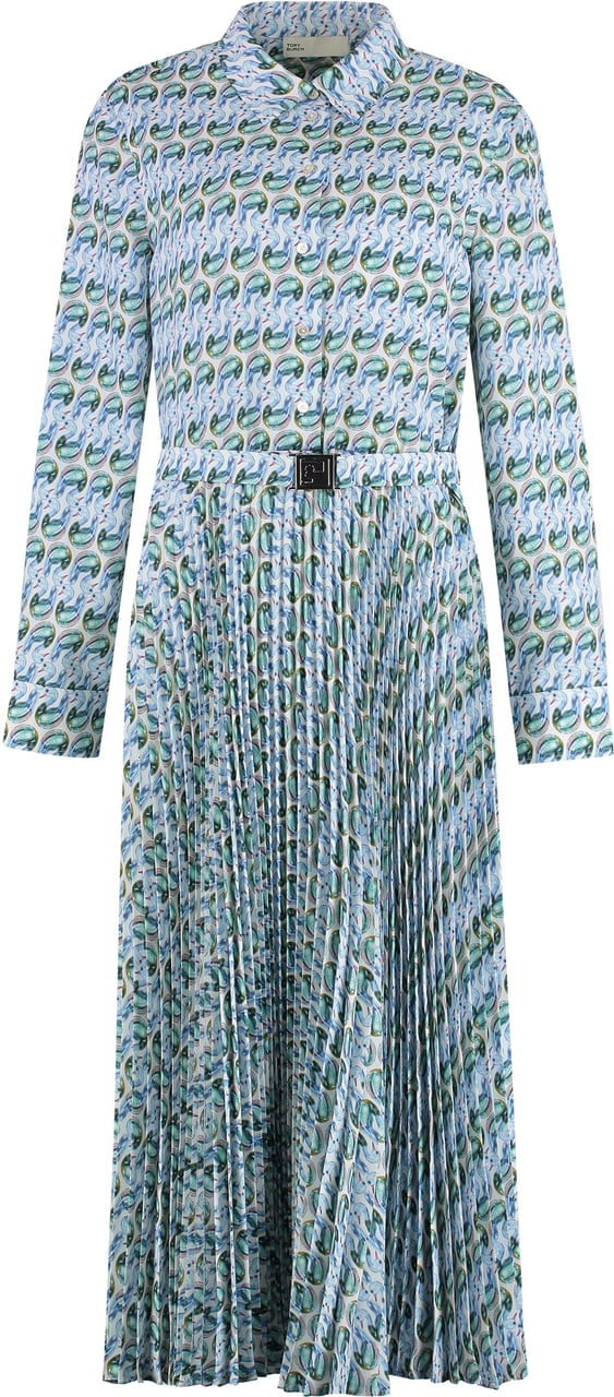 Tory Burch Printed shirtdress Blauw