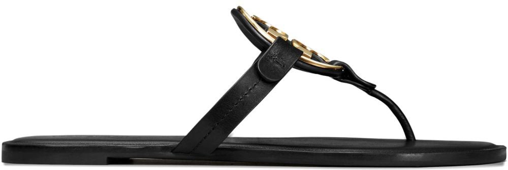 Tory Burch Sandals Perfect Black Gold Zwart