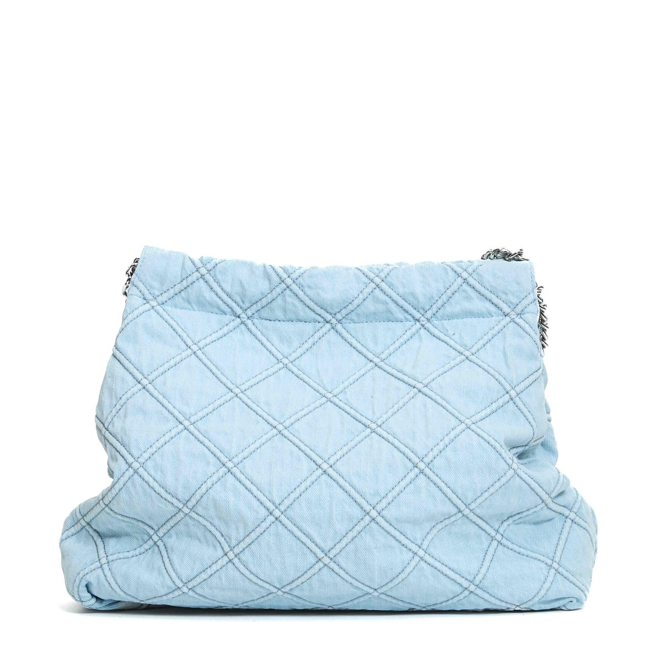 Tory Burch Hobo Deltzer In Denim Blauw
