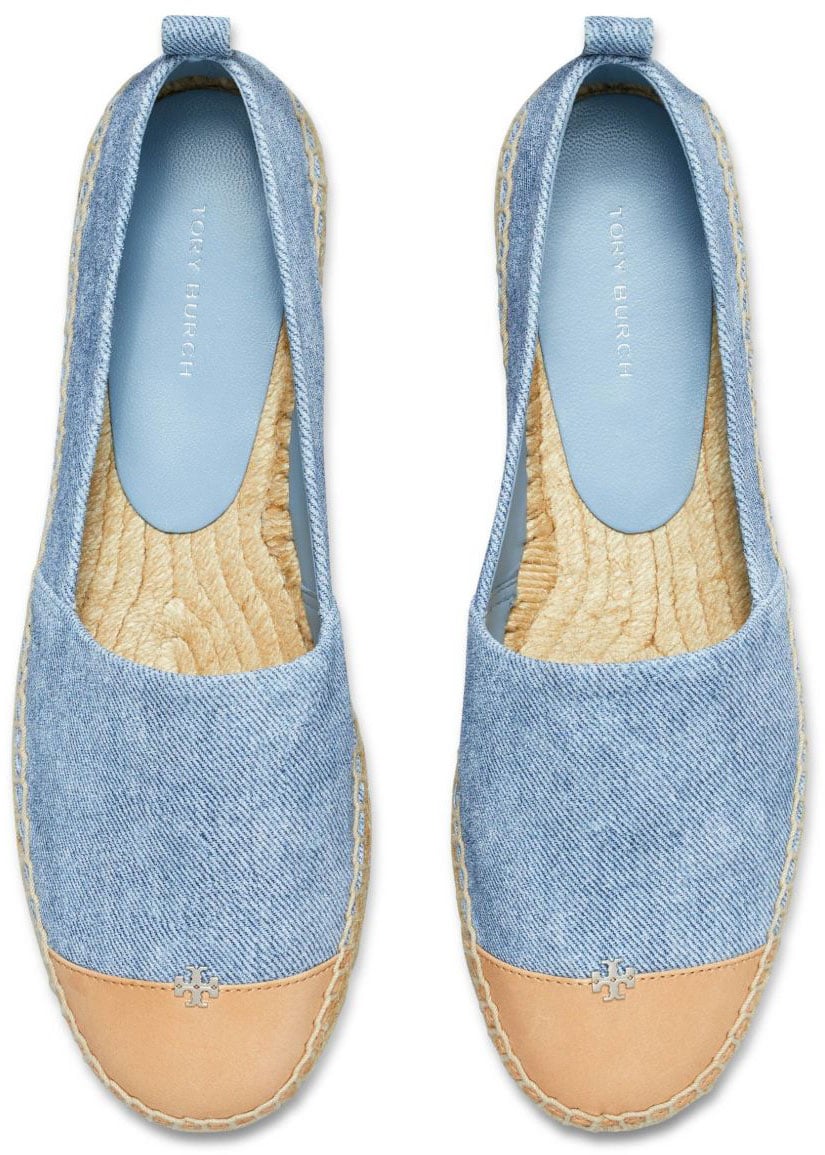 Tory Burch Flat Shoes Blue Blauw