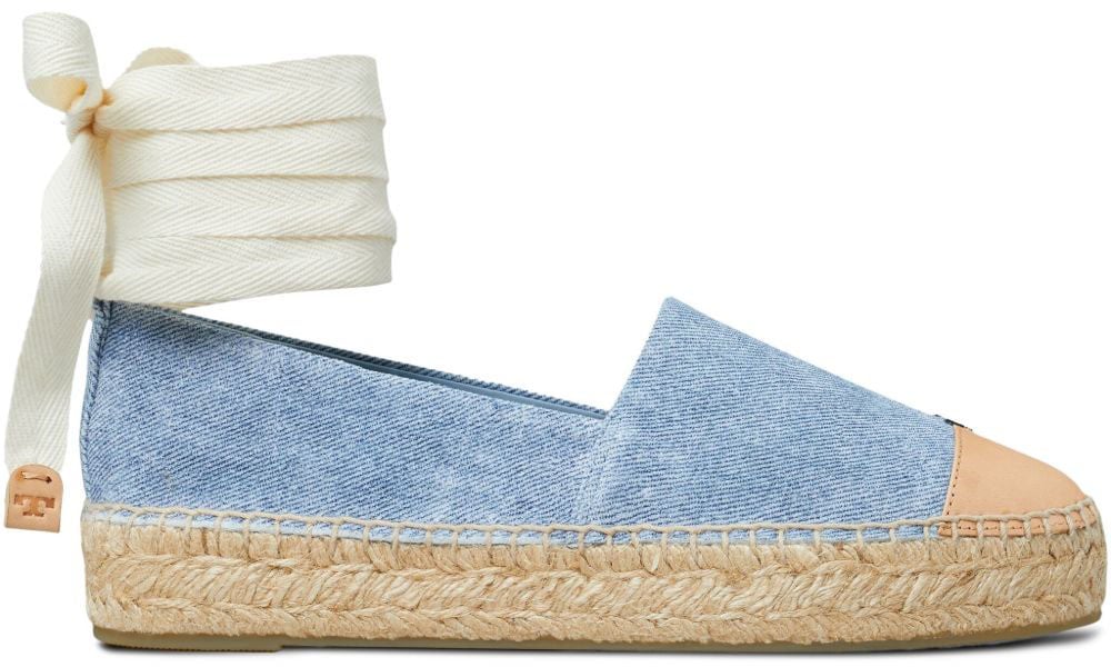 Tory Burch Flat Shoes Blue Blauw
