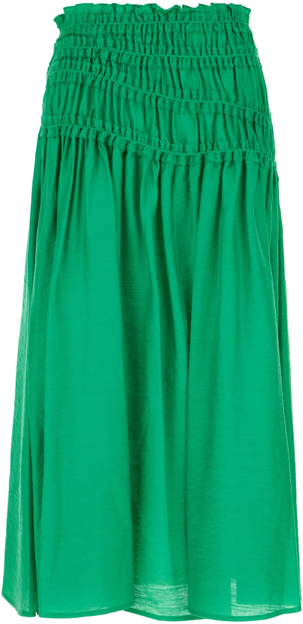 Tory Burch Tory Burch Grass green lyocell blend skirt Groen