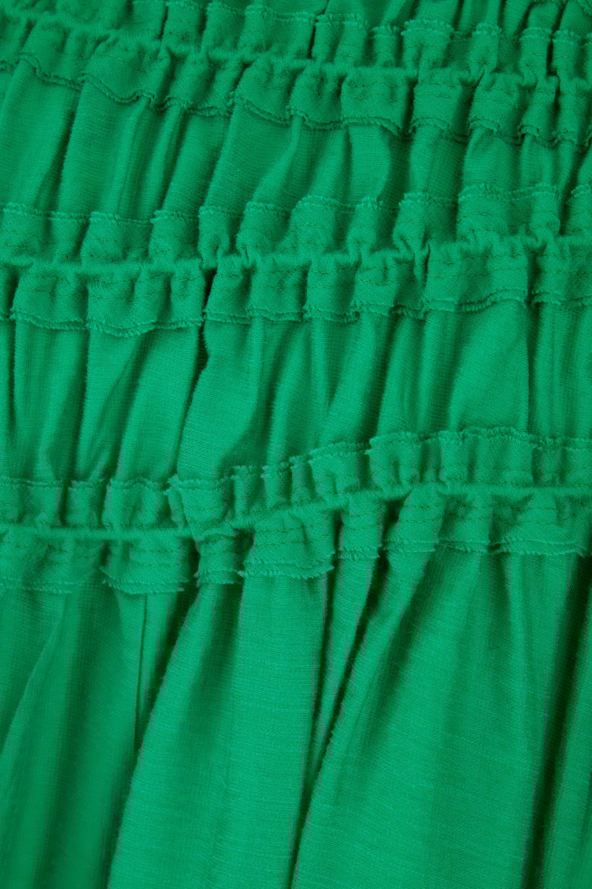 Tory Burch Tory Burch Grass green lyocell blend skirt Groen