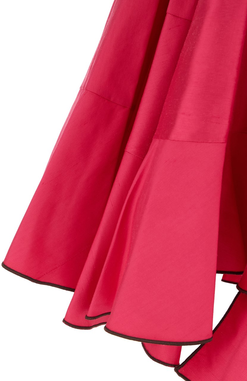 Tory Burch Tory Burch Fuchsia silk skirt Paars