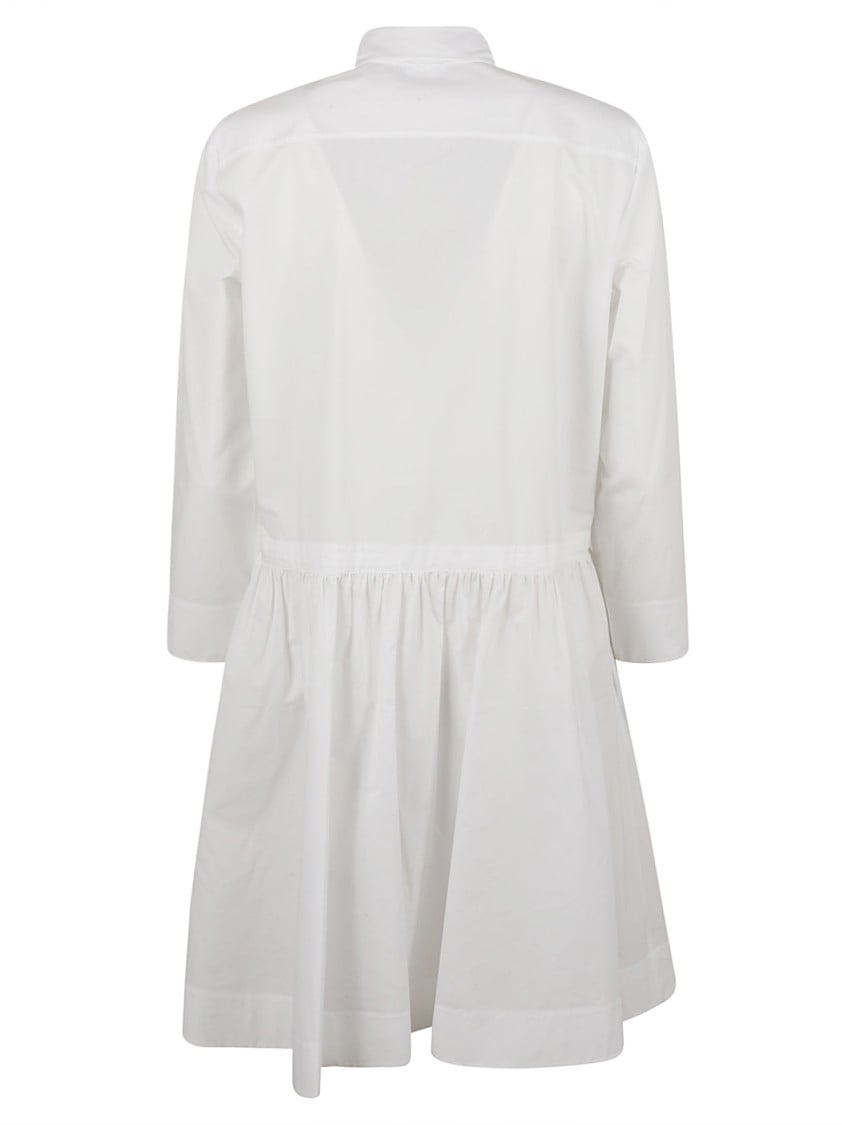 Tory Burch Button-Down Dress With Gathered Waist Wit