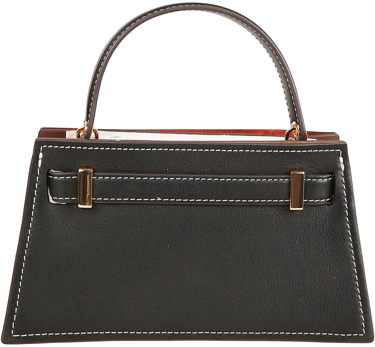 Tory Burch Lee Radziwill Petite Leather Crossbody Bag Zwart