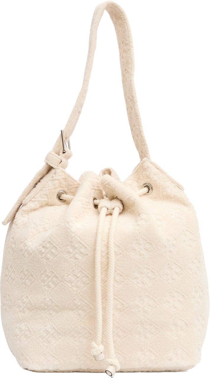 Tory Burch Secchiello In Spugna Bianco Latte Wit