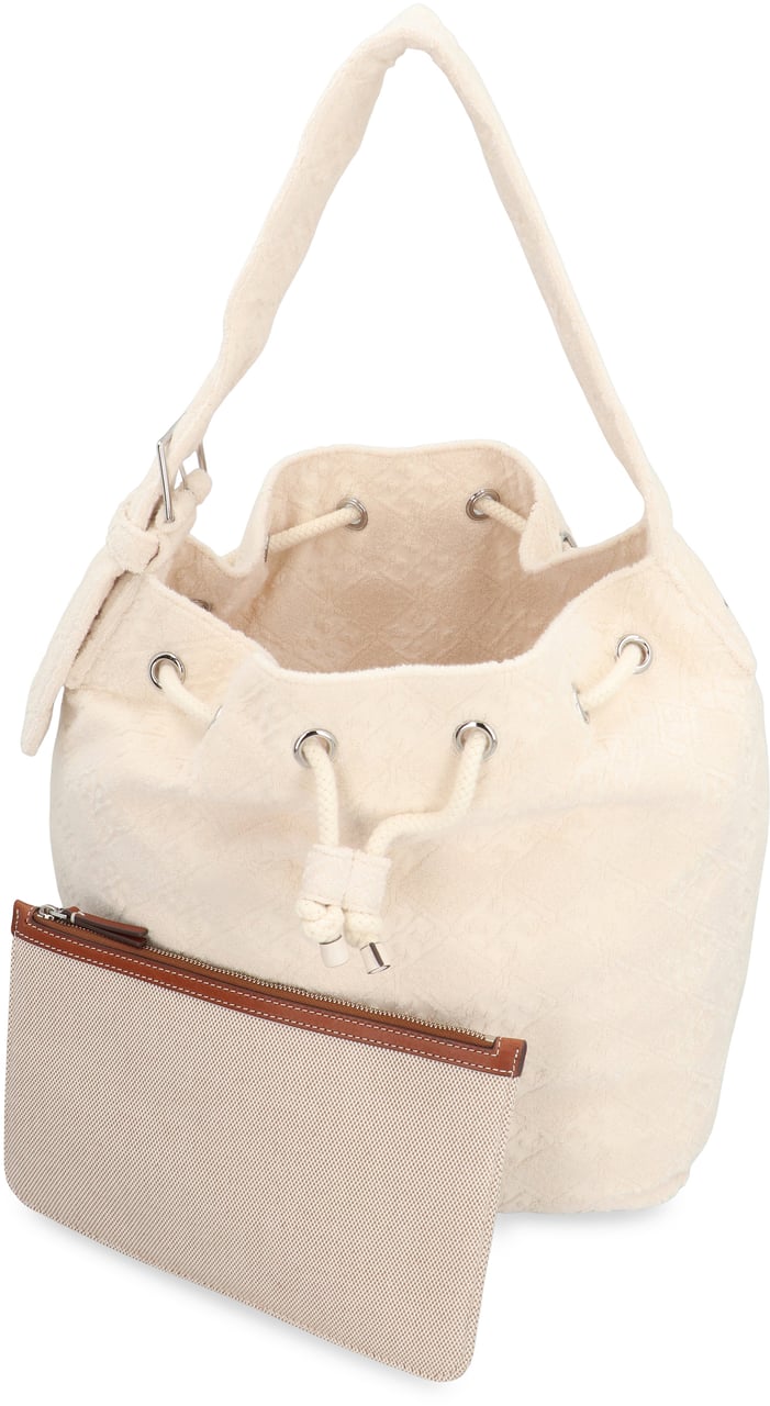 Tory Burch Towelling bucket bag Neutraal