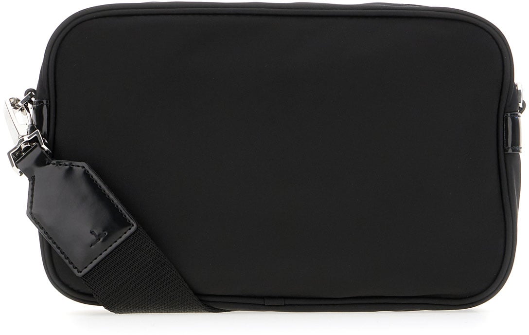 Tory Burch Tory Burch Black fabric crossbody bag Zwart