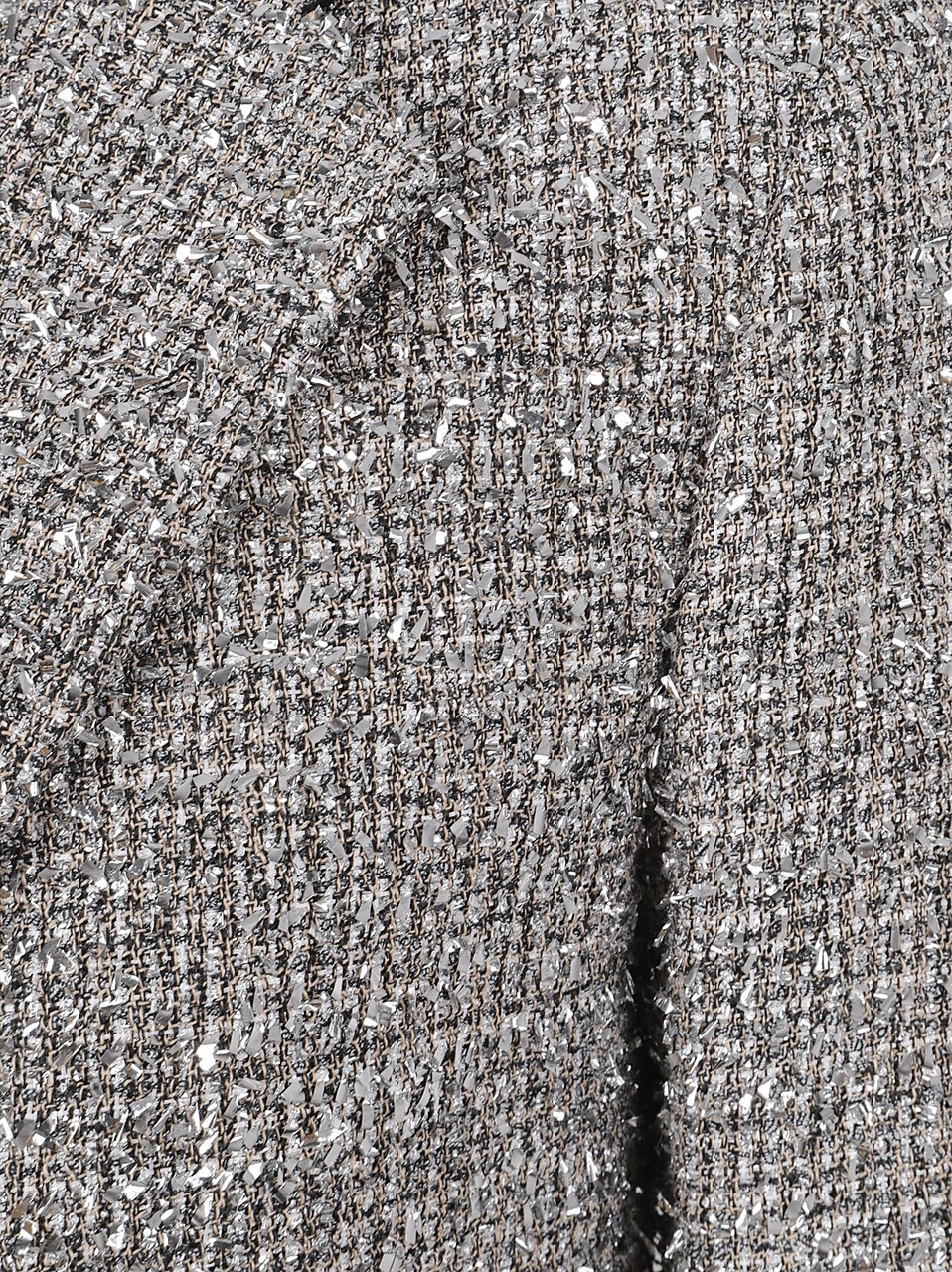 Tory Burch Tweed Blazer with Metallic Threads Grijs