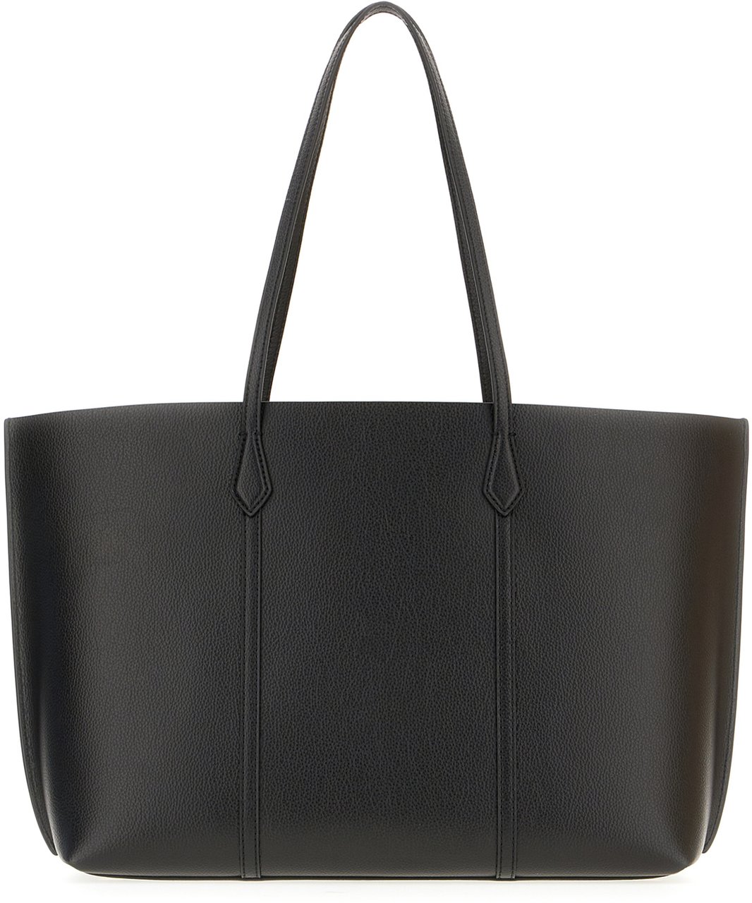 Tory Burch Tory Burch Black leather shopping bag Zwart