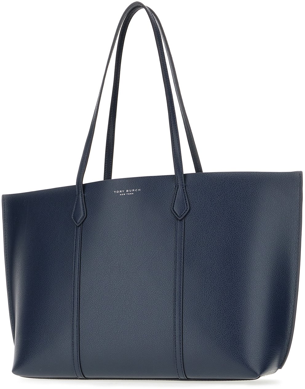 Tory Burch Blue leather shopping bag Blauw