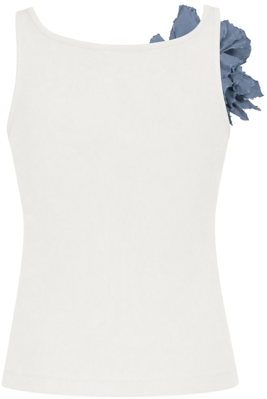 Tory Burch White cotton top Wit