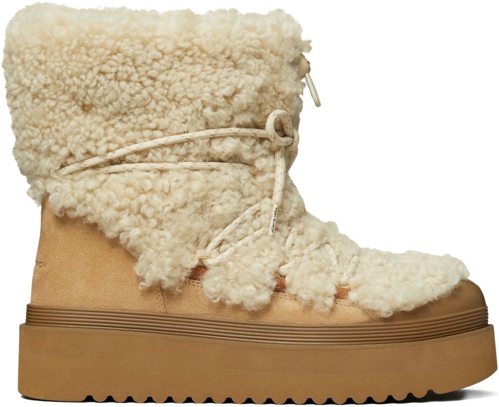 Tory Burch Boots Beige Beige