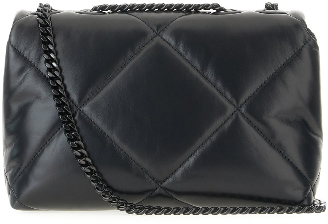 Tory Burch Black leather Kira shoulder bag Zwart