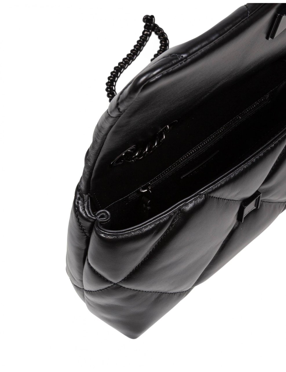 Tory Burch Tory burch kira diamond quilt shoulder bags in quilted leather color black Zwart