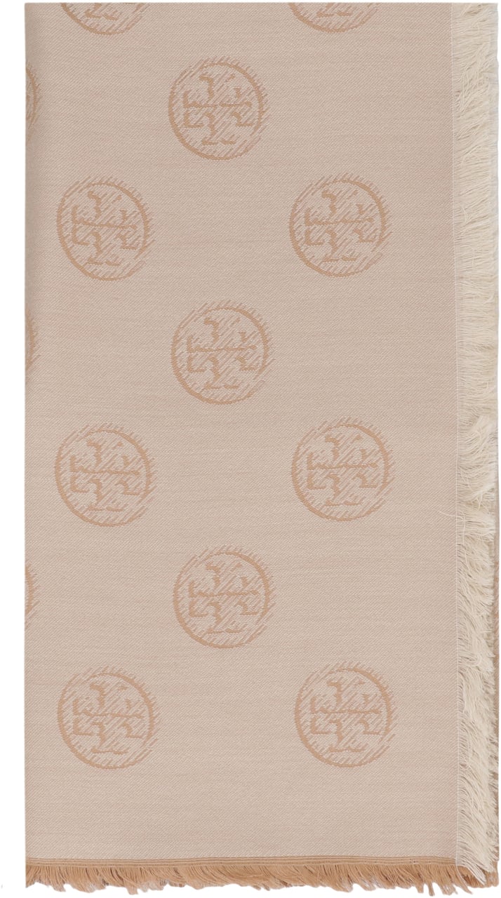 Tory Burch Wool and silk scarf Beige