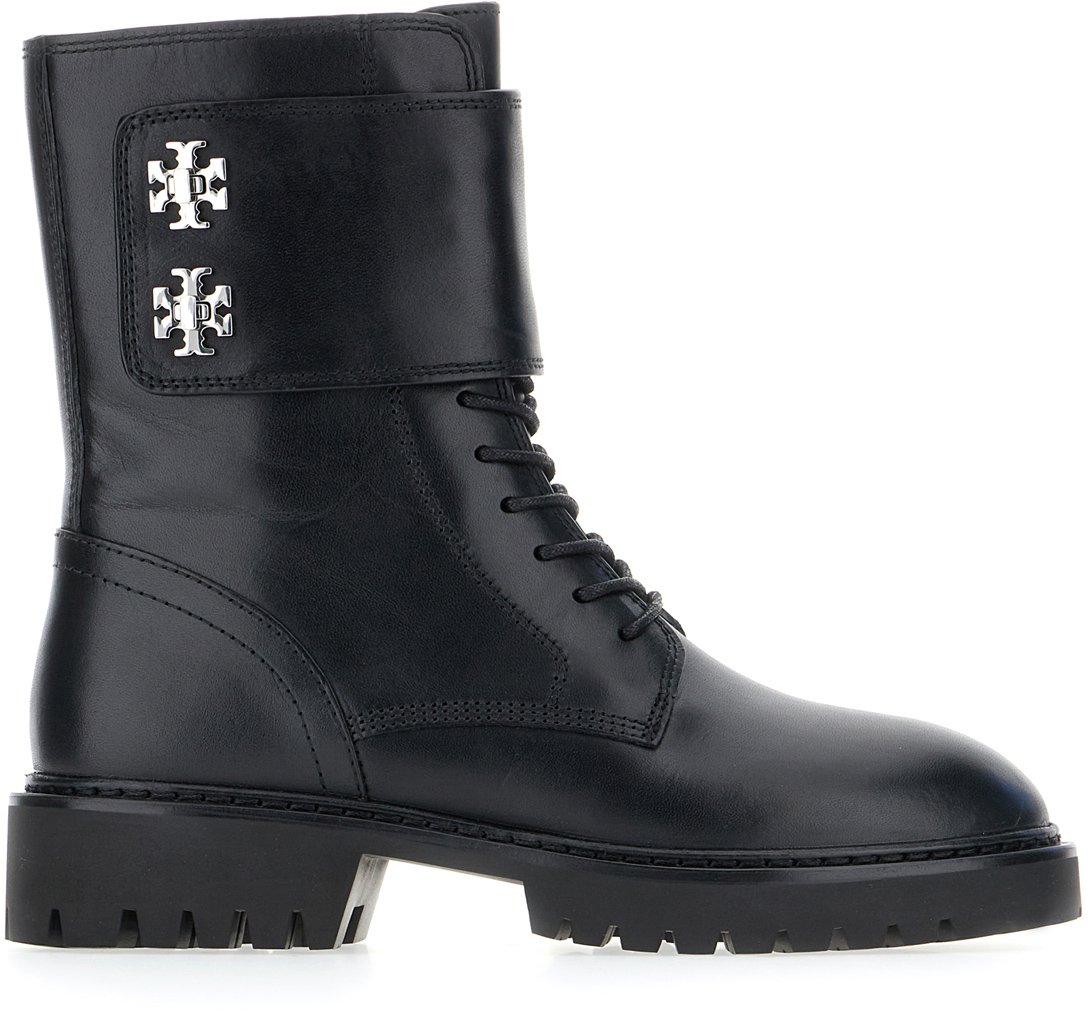 Tory Burch Tory Burch Black leather ankle boots Zwart