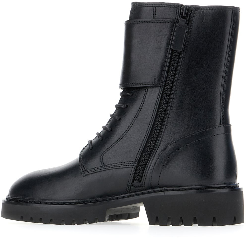 Tory Burch Black leather ankle boots Zwart