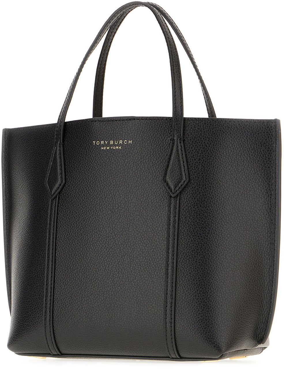 Tory Burch Tory Burch Black leather handbag Zwart