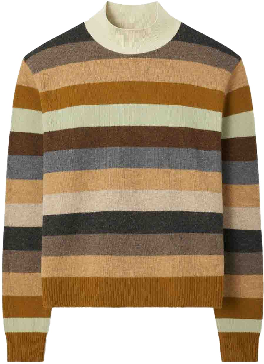 Tory Burch Sweaters Sage Grey Wide Stripe Grijs