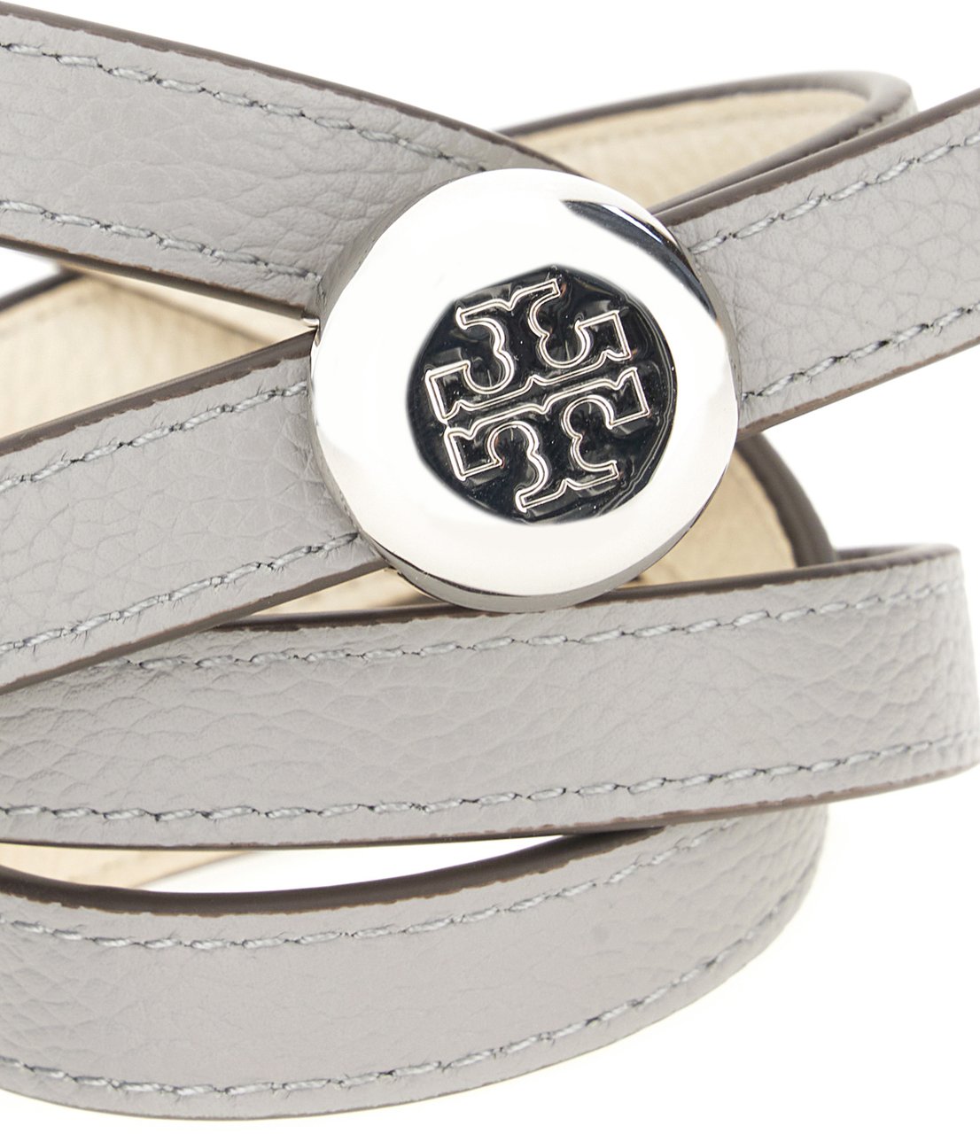 Tory Burch Ivory leather reversible belt Neutraal
