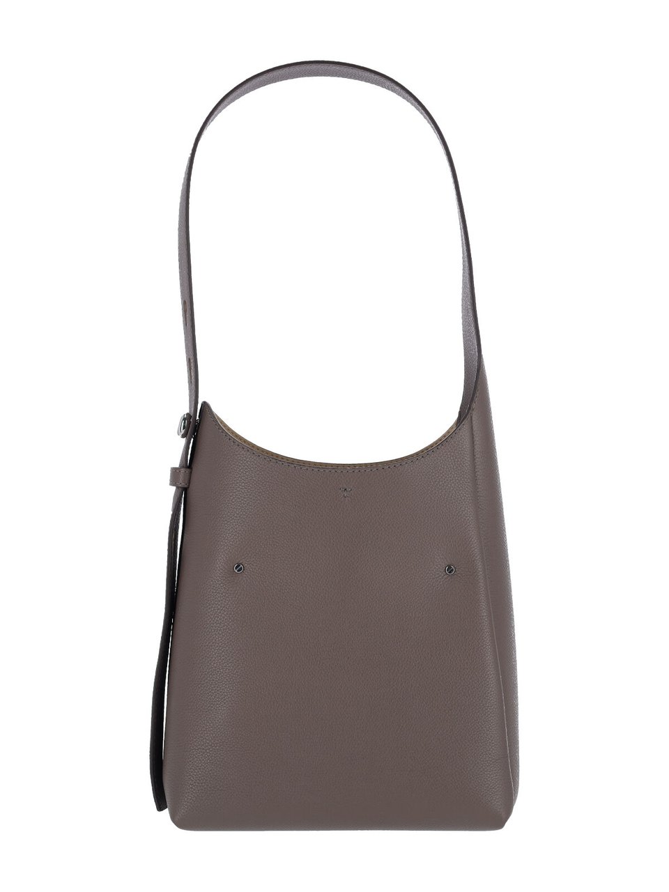 Tory Burch Small Structured Calf Leather Shoulder Bag Bruin