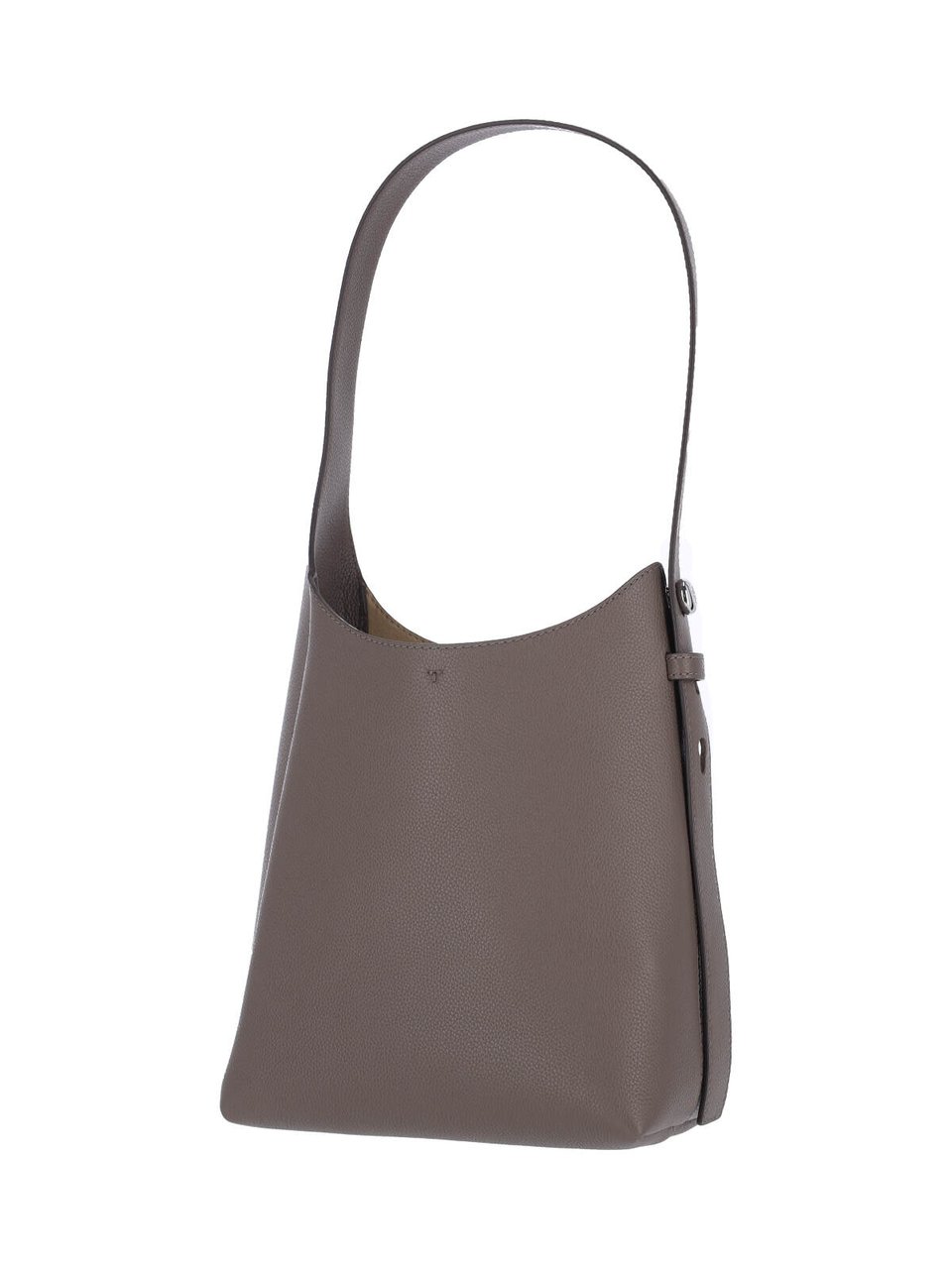 Tory Burch Small Structured Calf Leather Shoulder Bag Bruin