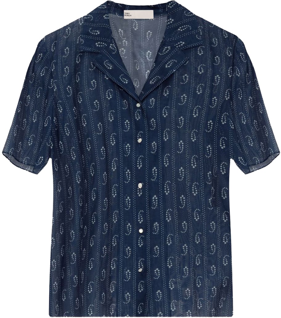 Tory Burch Shirts Blue Blauw