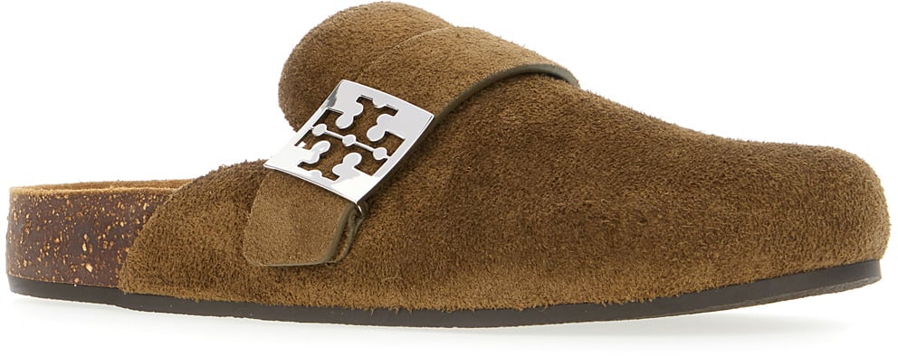 Tory Burch Tory Burch Brown suede Mellow slippers Bruin