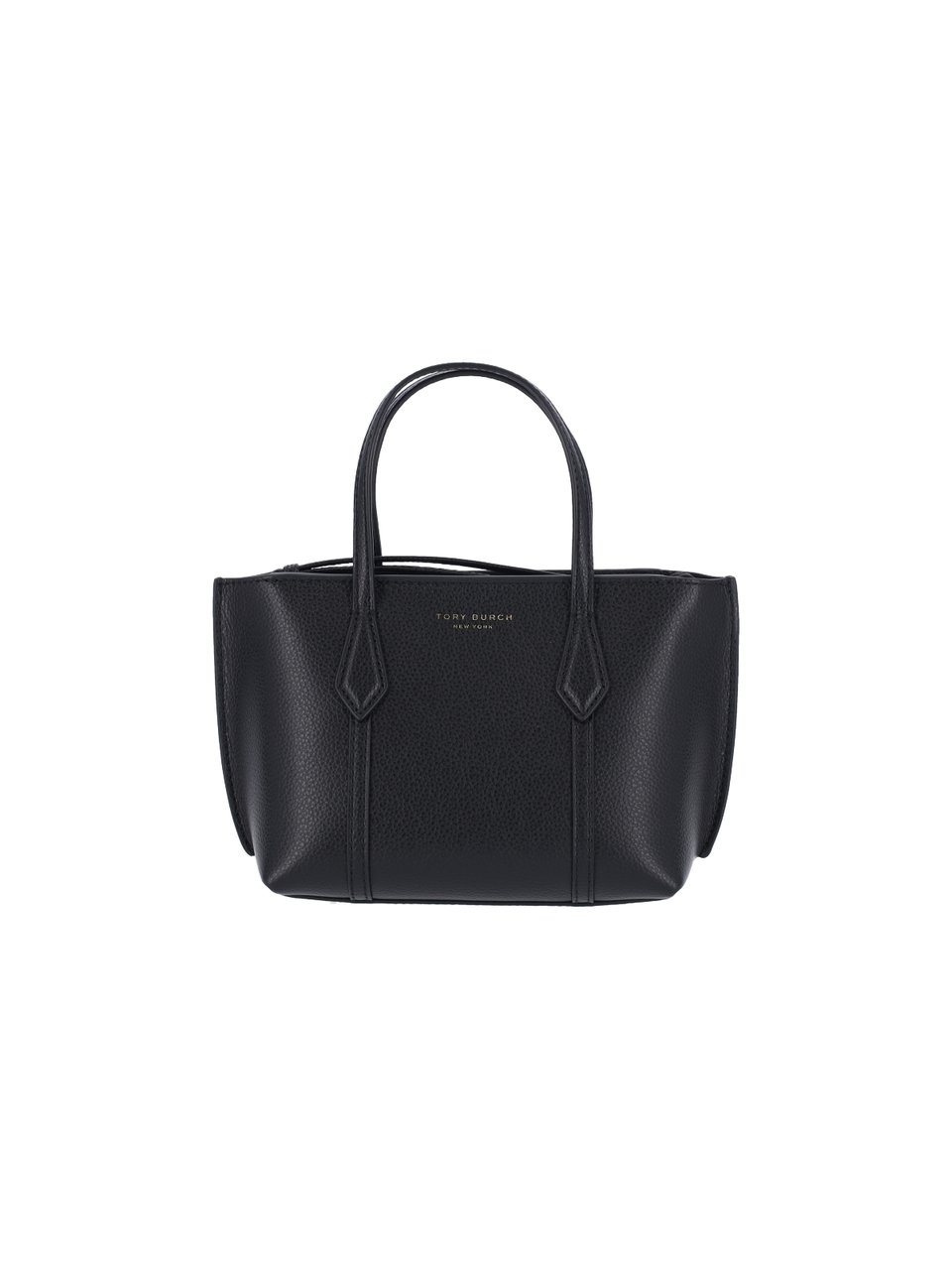 Tory Burch Structured Black Handbag with Detachable Shoulder Strap Zwart