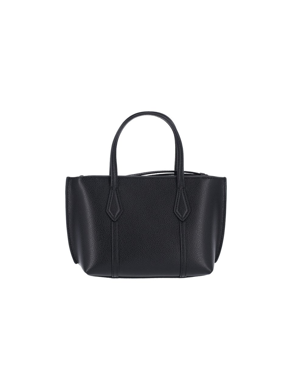 Tory Burch Structured Black Handbag with Detachable Shoulder Strap Zwart