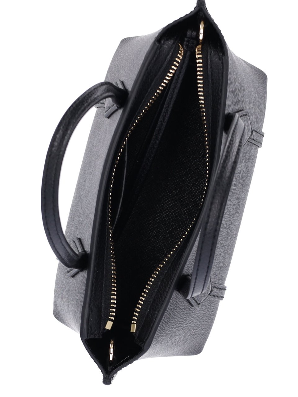 Tory Burch Structured Black Handbag with Detachable Shoulder Strap Zwart