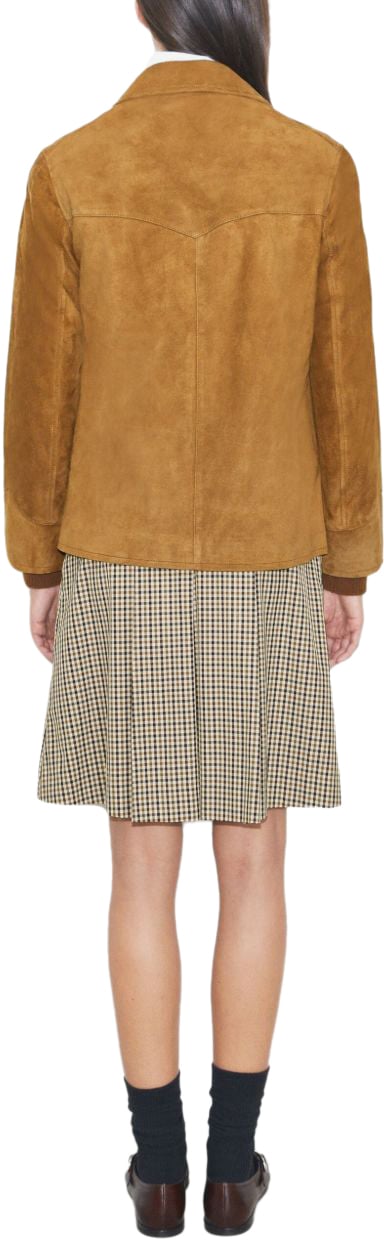 Tory Burch Jackets Leather Brown Bruin
