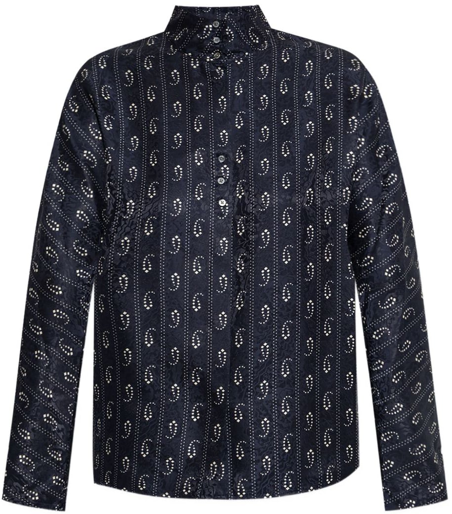 Tory Burch Shirts Blue Navy