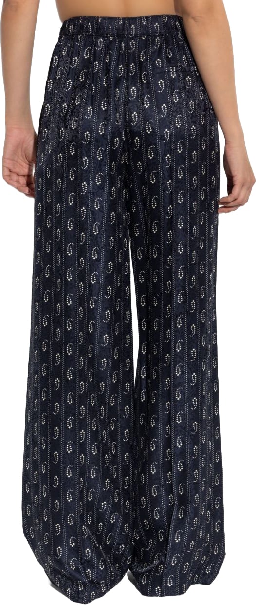 Tory Burch Trousers Blue Navy