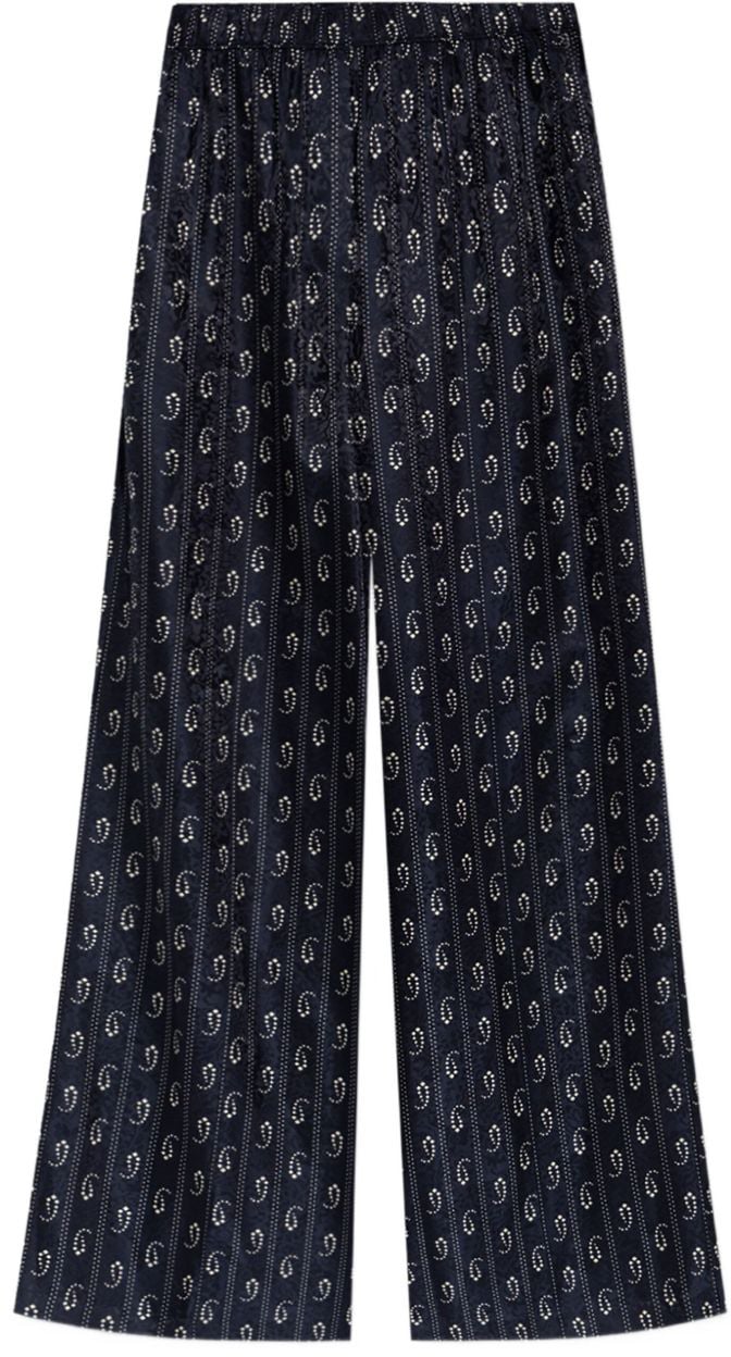 Tory Burch Trousers Blue Navy