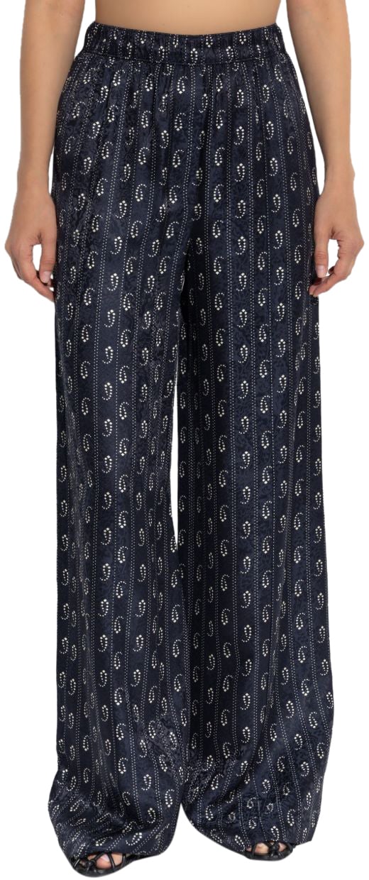 Tory Burch Trousers Blue Blauw