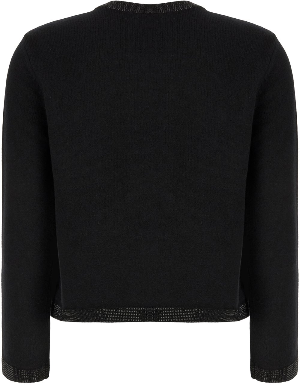 Tory Burch Tory Burch Black stretch wool blend cardigan Zwart