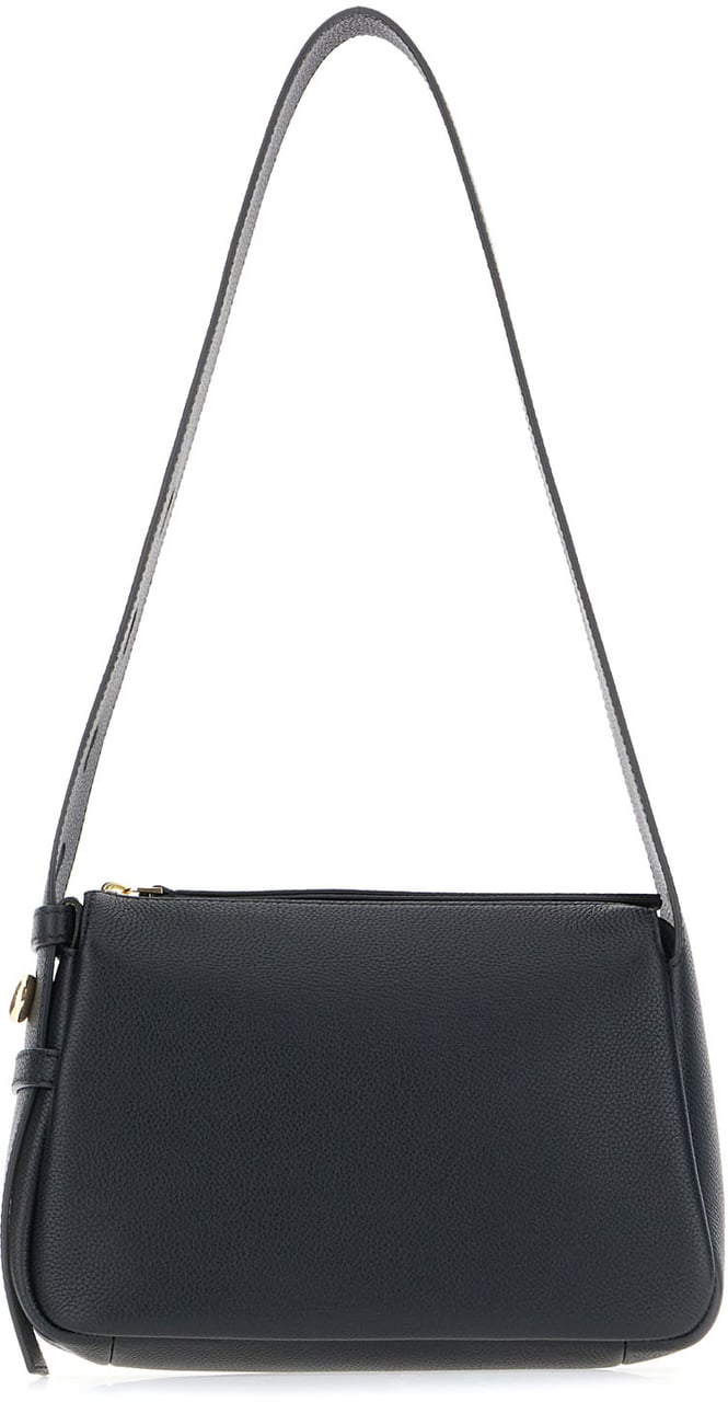 Tory Burch Tory Burch Black leather shoulder bag Zwart