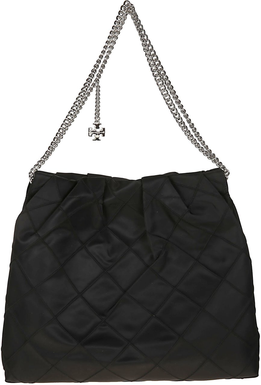 Tory Burch Fleming Hobo Bag Black Zwart