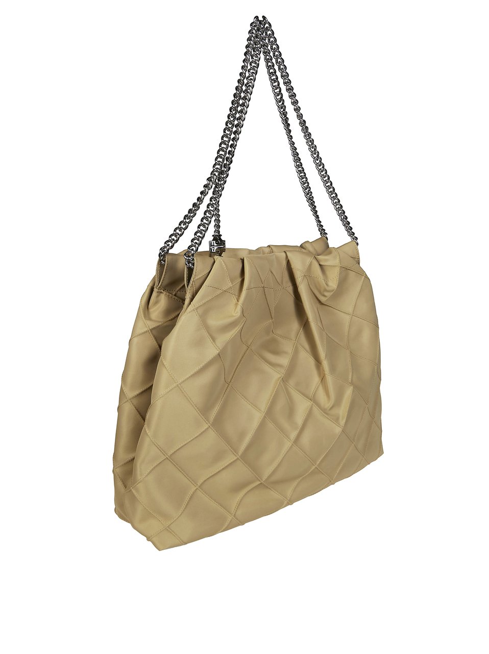 Tory Burch Quilted Fleming Nylon Spacious Shoulder Bag Neutraal