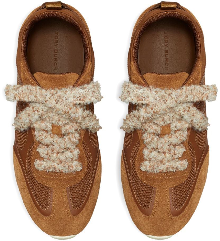 Tory Burch Sneakers Leather Brown Bruin