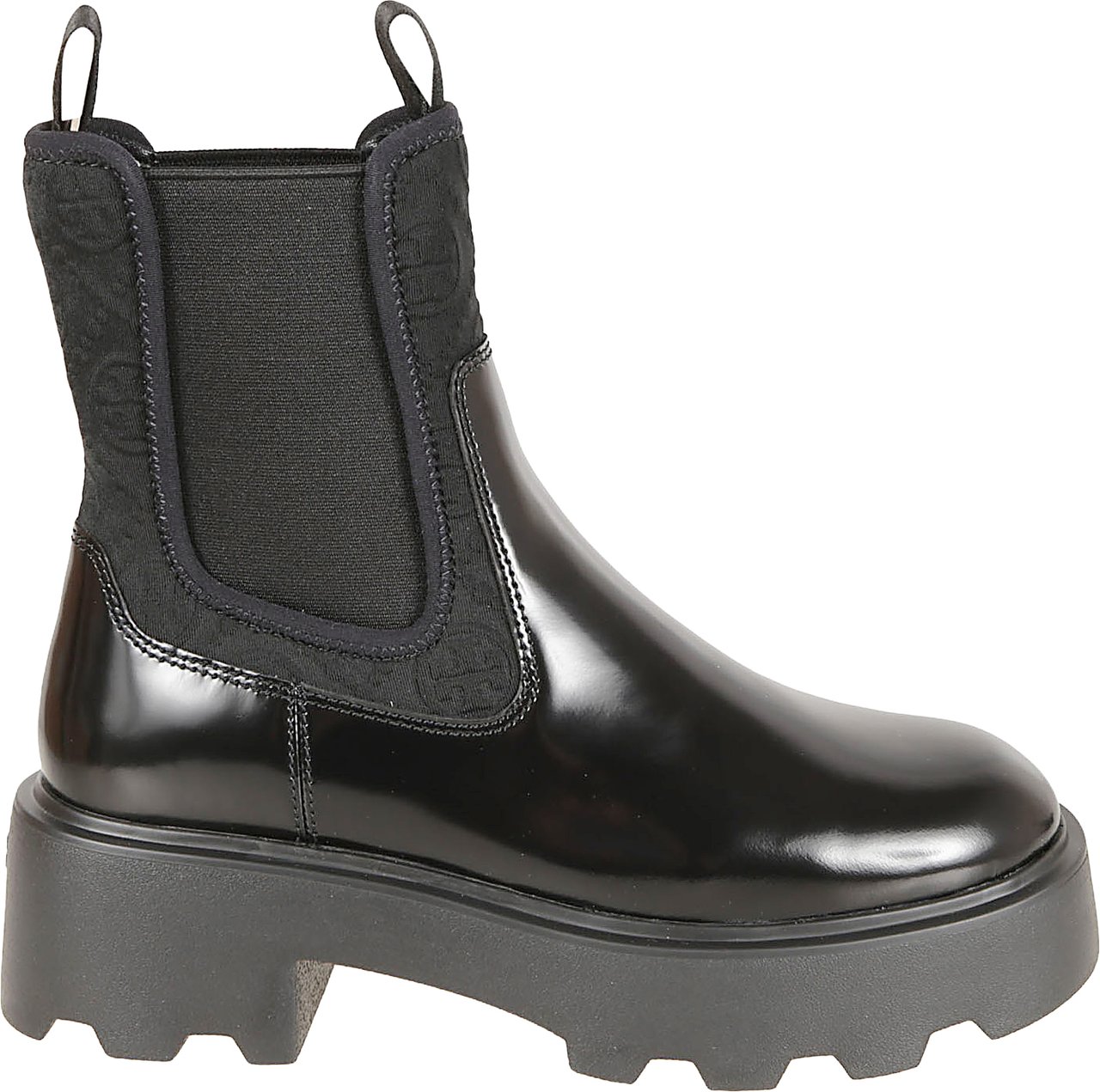 Tory Burch Glossy Finish Bovine Suede Boots Grijs