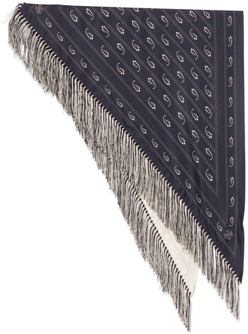 Tory Burch Scarfs Blue Blauw
