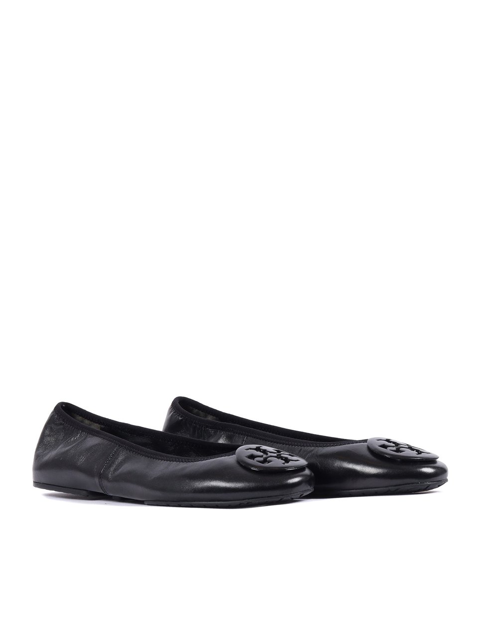 Tory Burch Reva Flexible Sole Ballet Flats Zwart