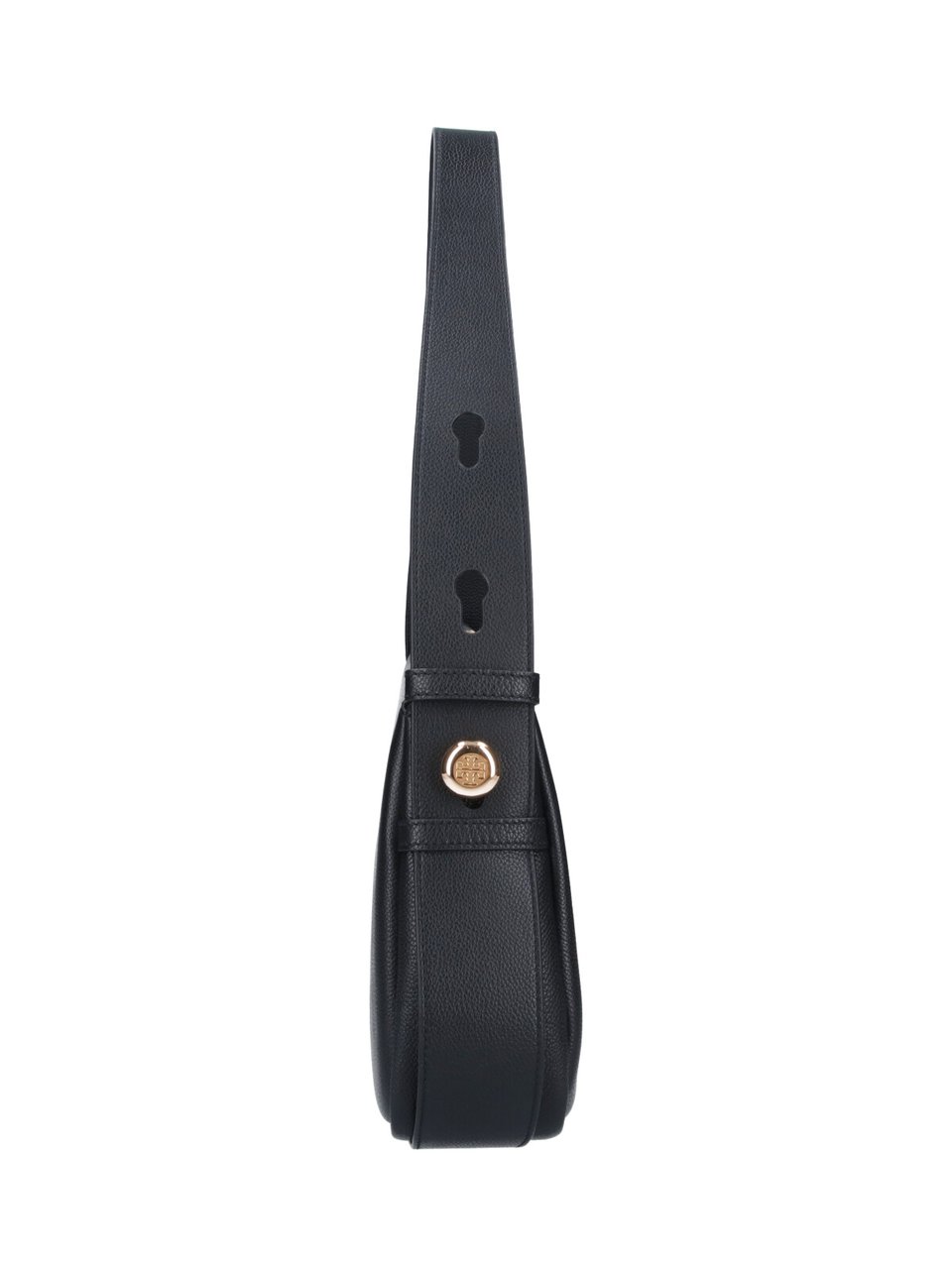Tory Burch Black Romy Leather Shoulder Bag Zwart